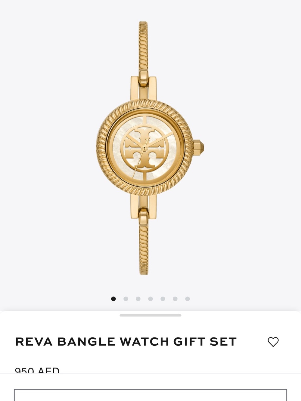 Tory Burch Gold Reva Bangle Watch